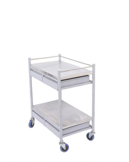 Hospital trolley with drawer